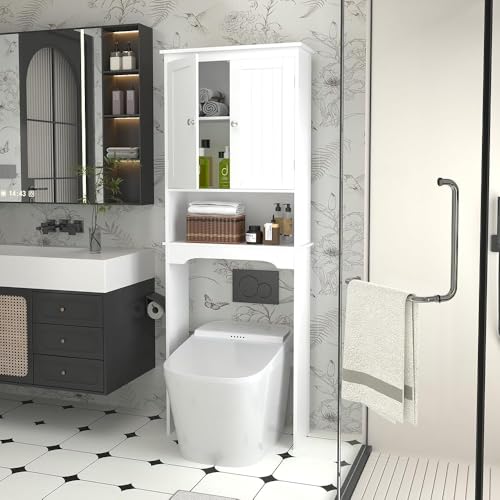 Rangement maximal avec l'armoire de rangement pour toilettes multi-niveaux - 4