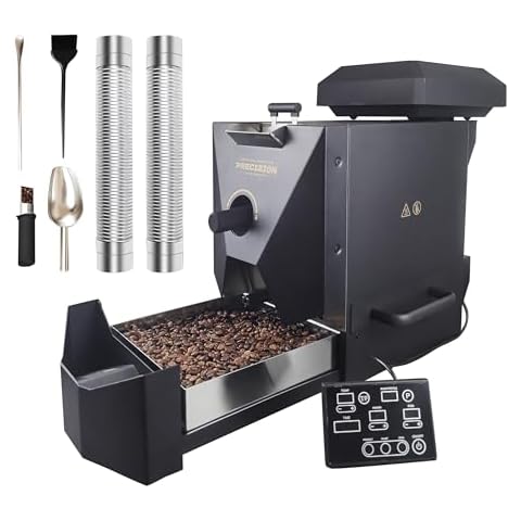 500g automatic coffee roaster machine for home use with smoke filter and chaff collector Cover