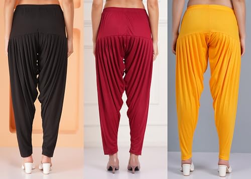 Image of Buy That Trendz Patiala Salwar for Women Relaxed Fit Viscose Patiyala Salwar Harem Bottom Pants