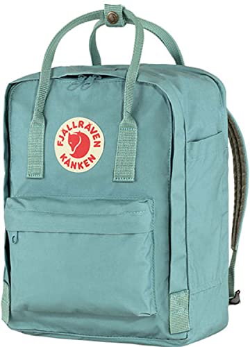 Image of Fjallraven Kanken Laptop 15 Backpack - Padded Laptop Sleeve, Durable Vinylon Fabric - School, Travel, Sky Blue
