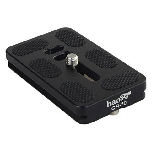 Haoge 70mm QR Quick Release Plate with D-Ring Screw Fits Arca-Swiss Standard for Tripod Ball Head Cl - //coolthings.us