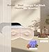 Heated Eye Mask (2-Packs), Moist Warm Compress Microwave with Flaxseed Cassia Seed, Weighted Eye Mask for Sleeping, Dry Eyes, Stye Eye Treatment, Relief Eye Fatigue (Black&Grey)