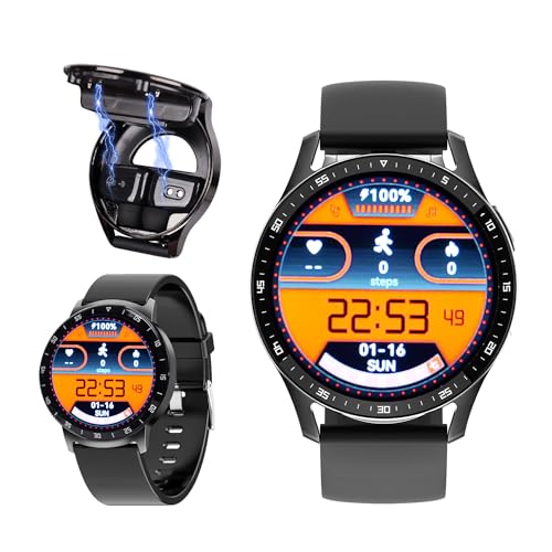 SEMAIZON Smart Watch with Earbuds, 2 in 1 Sports Watch with Wireless Earphones, 1.39