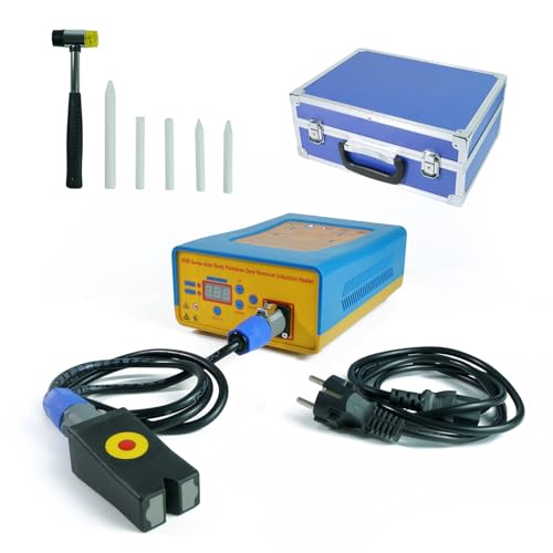 HMWOKPOT Car Removing Paintless Dent Repair Tool, Car Paintless Dent Repair Machine Magnetic Induction PDR Heater Hot Box Removing Dents
