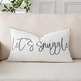 Sunkifover Let's Snuggle - Funda de Almohada Lumbar Decorativa, decoración del hogar