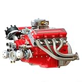 Artisanat complexe : chaque composant de ce kit moteur V8 met en valeur l'artisanat miniature, reflétant l'élégance du design mécanique avec son architecture précise de petits blocs, pour les amateurs de moteur classiques.