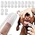 12 Pieces Pet Finger Toothbrush, Soft Silicone Pet Finger Toothbrush, Food Safety Tooth Cleaner, Dog Cat Dental Brushes Kit for Dogs Cats Pets Dental Care(Transparent Color)