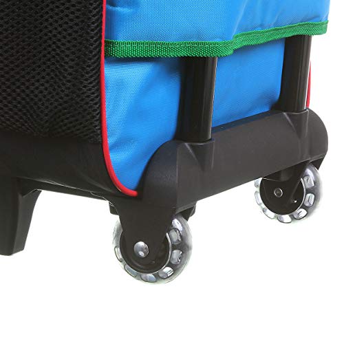 Mala Escolar G com Rodinhas, Super Mario Bros, DMW Bags, 11735, Colorida