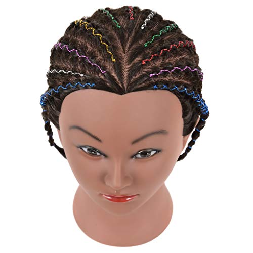 FUTAI Kinky Curly 100% Human Hair Mannequin Head for Hair Practice & Training