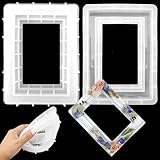 Resin Picture Frame Mold - Epoxy Silicone Casting Mold for DIY Personalized Photo Crafts - Rectangle Shape for Home Table Decoration, Handmade Gifts (8x6 Inch)