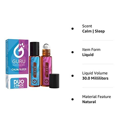 Calm Sleep Duo Essential Oil Roll Ons - Stress Relief Items, Soothing Relaxing Aromatherapy Gifts For Women #TOP5