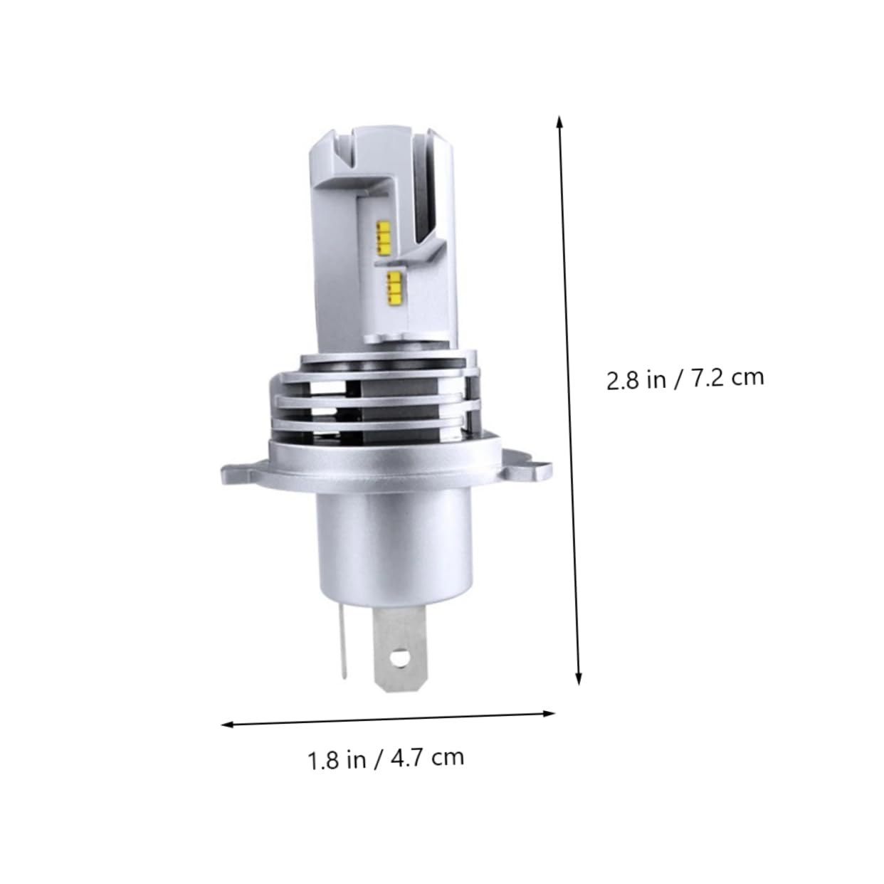Gatuida LED Bianca Luce di 5000lm per Lampadine in H4 9003 6500k Auto e 55w Fredda Leghe Chip Zes 2 Pezzi Alluminio Destra e Sinistra Basso Consumo per Fari Anteriori