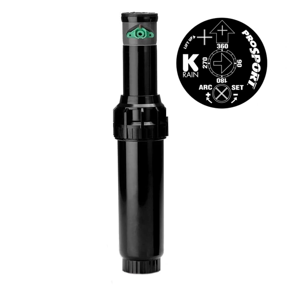 K-Rain pop-up turbinesproeier, type ProSport-BSP, incl sleutel, 10 cm, abs pop-up