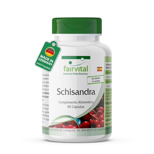 Schisandra 500mg - Schisandra chinensis - Suplemento VEGANO - 90 Cápsulas - Calidad Alemana