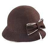 Modisch eleganter 20er Jahre Damen Glockenhut Wollfilz von Faustman für Sommer und Winter mit Schleife a la Babylon Berlin günstig online kaufen Hut.Berlin