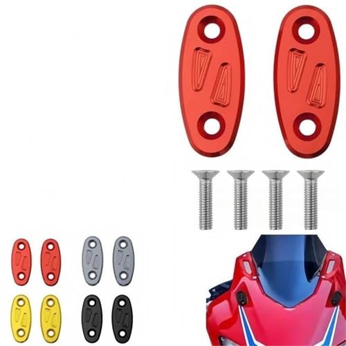 Cache-rétroviseurs moto CBR650R : bouchons de trous et obturateurs gris 2020 - 3