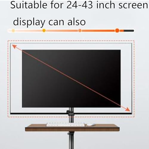 Soporte de TV de Piso con Ruedas para TVs 24 a 42 Pulgadas miniatura 3