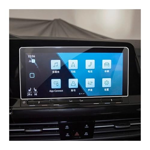 Écran Protecteur Navigations GP Verre Trempé Haute Qualité pour Intérieur VW Golf 8 GTI R