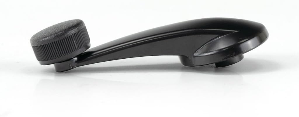 KarParts360 for Chevy S10 Window Crank 1994 95 96 1997 Driver OR Passenger Side | Single Piece | Front OR Rear | Smooth Black | w/Knob | Metal | GM1354107 | 15647685