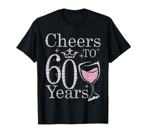Cheers to 60 Years 1962 60Th Birthday Tee Gift for