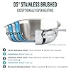 All-Clad D5 Brushed 5 Ply Stainless Steel Cookware Set 10 Piece w/ Frying Pans, Pots and Pans Set, Induction, Oven Broiler Safe 600F, Silver #2