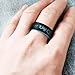 XAHH Silicone Ring for Couple,His Queen Her King Lovers Ring,Him Her Engagement Wedding Bands Matching Sets,Promise Love Heart Ring,Blue Black Men Size 10