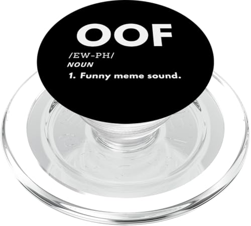 OOF Meme Definición Divertido Sarcástico Gamer Broma Sonido OOF PopSockets PopGrip para MagSafe