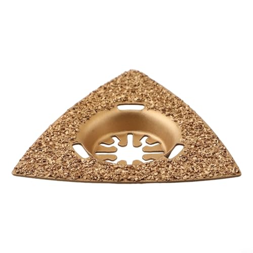 Besttoolifes Escofina triangular de carburo para multiherramienta oscilante, accesorio de molienda gruesa de 80 mm para azulejos, piedra, madera y hormigón, compatible con