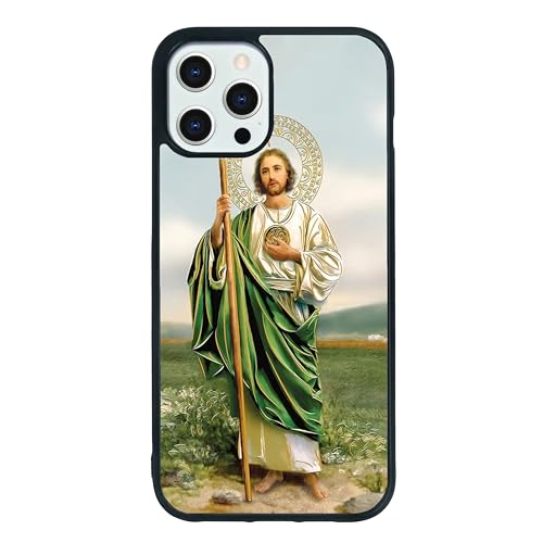 qizjio San Judas Phone Case Shockproof Protective Mexican Phone Cover for iPhone 12 Pro Max