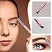 6 Pieces Dual-Ended Brow Brush, Eyebrow Brush, Angled Eye Brow and Spoolie Brushes, Shaping and Filling Eyebrows, Eyebrow Spoolie Brushes for Precise Brushing