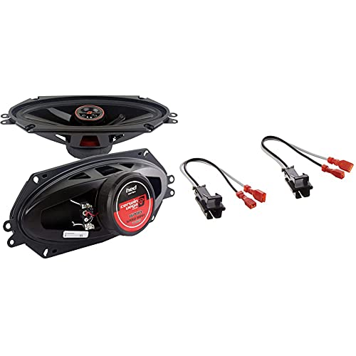 Cerwin-Vega H7410 4\" x 10\" 4Î© 320W Max 2-Way Coaxial Speakers & Metra 72-4568 Speaker Harness for Selected General Motor Vehicles