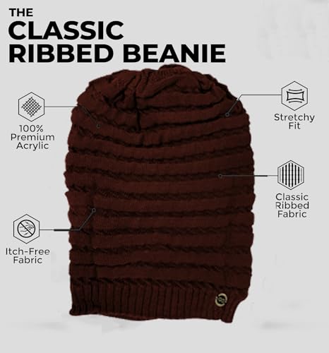 Image of 2023 Winter Beanie Hats Woolen Winter Beanie Cap for Men || 100% Woolen Boys Stylish Cap Woolen Cozy Cap for Men Warm Knit Hat Warmer Hat for Men Women Hat Solid Color Simple Woolen Hat Drop