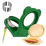 Uncrustables Machine à sandwich sans croûte, PB&J Uncrustable Maker – Couleur verte, forme ronde