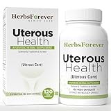 HerbsForever Uterous Health/Uterous Care Herbal Product Control Excess Cysts Bleeding, Fibroids, 120 Vege Capsules, 800 mg Each, Concentrated Extract