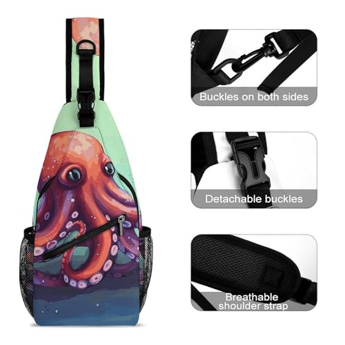 Bolso bandolera cruzado casual para senderismo y viaje miniatura 3