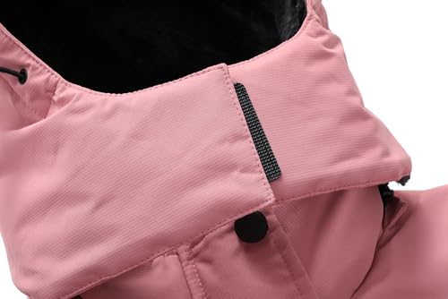 Image of MOERDENG Women's Waterproof Ski Jacket Warm Winter Coat Hooded Snowboarding Jacket Snow Coat