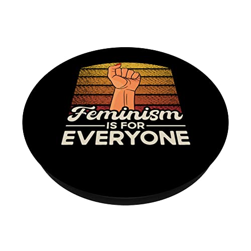 Feminist Feminism Is For Everybody PopSockets Swappable PopGrip, Black - Image 2