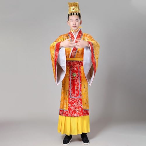 Costume traditionnel chinois hanfu pour homme tenue empereur ancien de qualité - 5