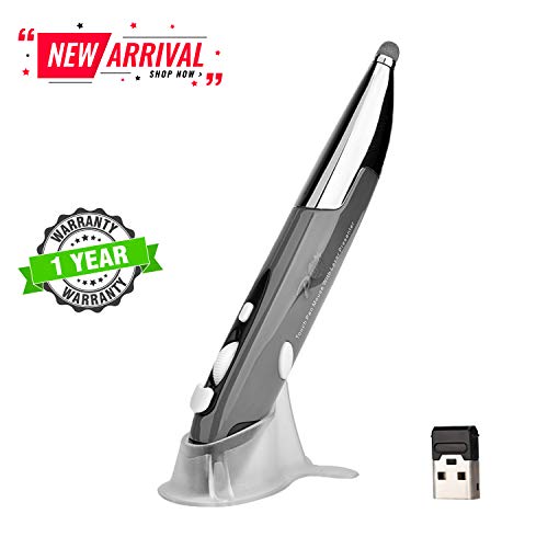 2019 Upgrade Wireless Optical Pocket Pen Mouse with Stylus Function, Promi 2.4G USB