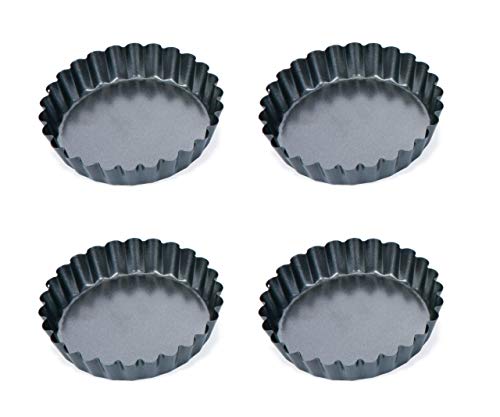 Tescoma Wavy Edge Pan Ø 10 cm, 4 Pcs Delicia, Assorted, 10.4 x 3.2 x 13.4 cm
