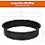 OUSHENG 36 Inch Round Fire Pit Ring Insert for Outside Wood Burning, 39 Inch Outer Large Solid Steel Firepit Liner for Above or In-Ground Outdoor DIY Camping Garden Patio Backyard