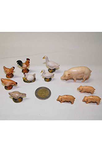 CARNIVALHALLOWEEN set animali dipinti a mano, aja