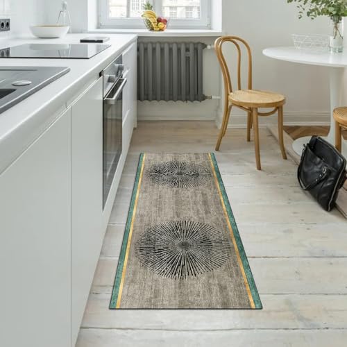 Alfombra de cocina lavable con base antideslizante estilo vintage 5