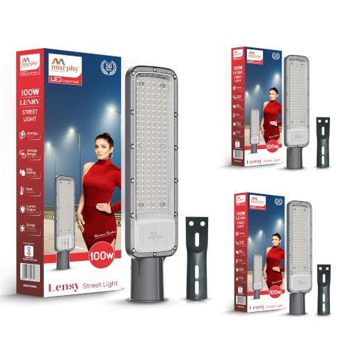 Image of Murphy Lensy 100W LED Street Light | 10000 Lumens | BIS Approved