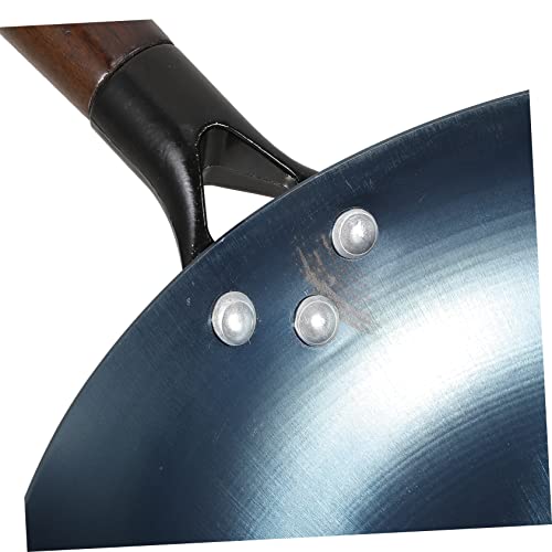 Wok tradicional de hierro para cocina de gas miniatura 7