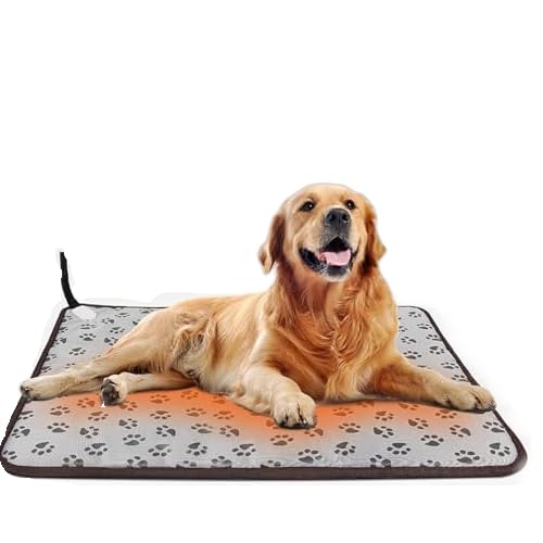 ペット用ホットカーペット 30?50°C温度調節可能 省エネ 噛み付き防止 ペット用ヒーター ホットマット 防水犬&猫 ヒーターマット電気ヒーター 犬 猫 暖房器具 ペット加熱パッド 恒温機能 寒さ対策 過熱保護 暖かい 室内外(45×45cm/50×70