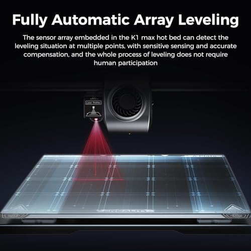 creality k1 max 3d printers 3d printing machine with ai camera 600mms fast speed 01mm smooth detail auto leveling self-test with one tap printing size 866x866x984 inch