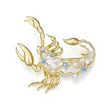 Broche con Signo del Zodiaco, broches de 12 Constelaciones, alfileres del horóscopo CZ, joyería de cumpleaños para Mujeres