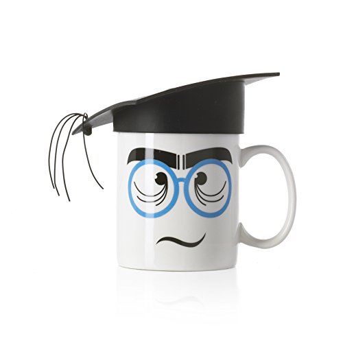 EMY 54230310 Nerd Mug avec Chapeau Noir 15 x 16 x 16 cm