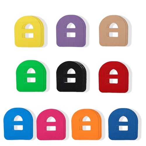 fKiZanthene 30 Pcs Adhesive Overpatches Compatible with Omnipod 5 Waterproof Hypoallergenic CGM Tape in 10 Colours Sweatproof Breathable Patch for Swimming and Active Use